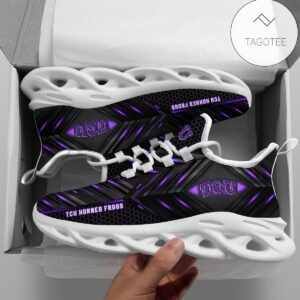 Personalized Tcu Horned Frogs Football Team Clunky Sneakers Max Soul Shoes
