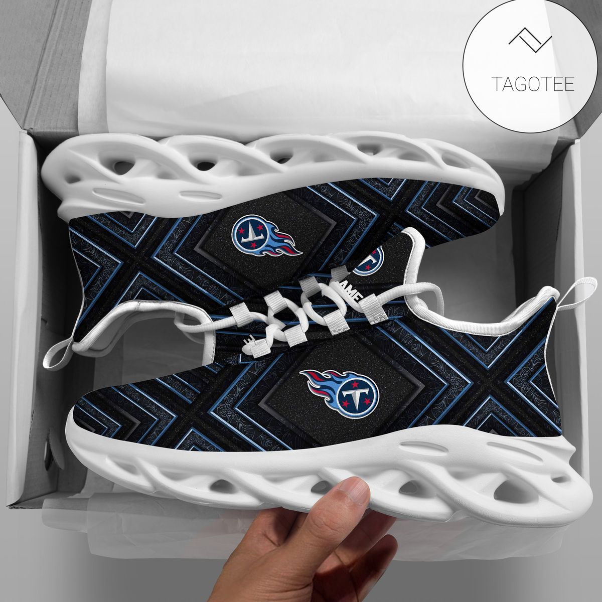 Personalized Tennessee Titans Clunky Sneakers Max Soul Shoes Personalized Tennessee Titans Clunky Sneakers Max Soul Shoes