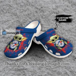 [Personalized] Toronto Blue Jays Baby Yoda Crocs Gift