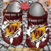 Personalized Washington Commanders Ripped Claw Crocs Clog Shoes