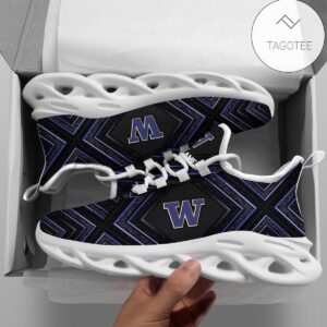 Personalized Washington Huskies Clunky Sneakers Max Soul Shoes