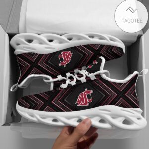 Personalized Washington State Cougars Clunky Sneakers Max Soul Shoes