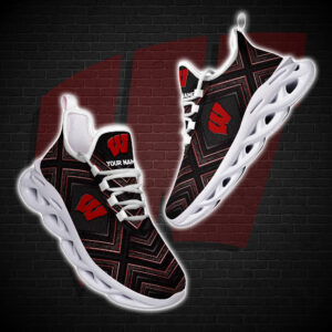 Personalized Wisconsin Badgers Custom Clunky Max Soul Shoes