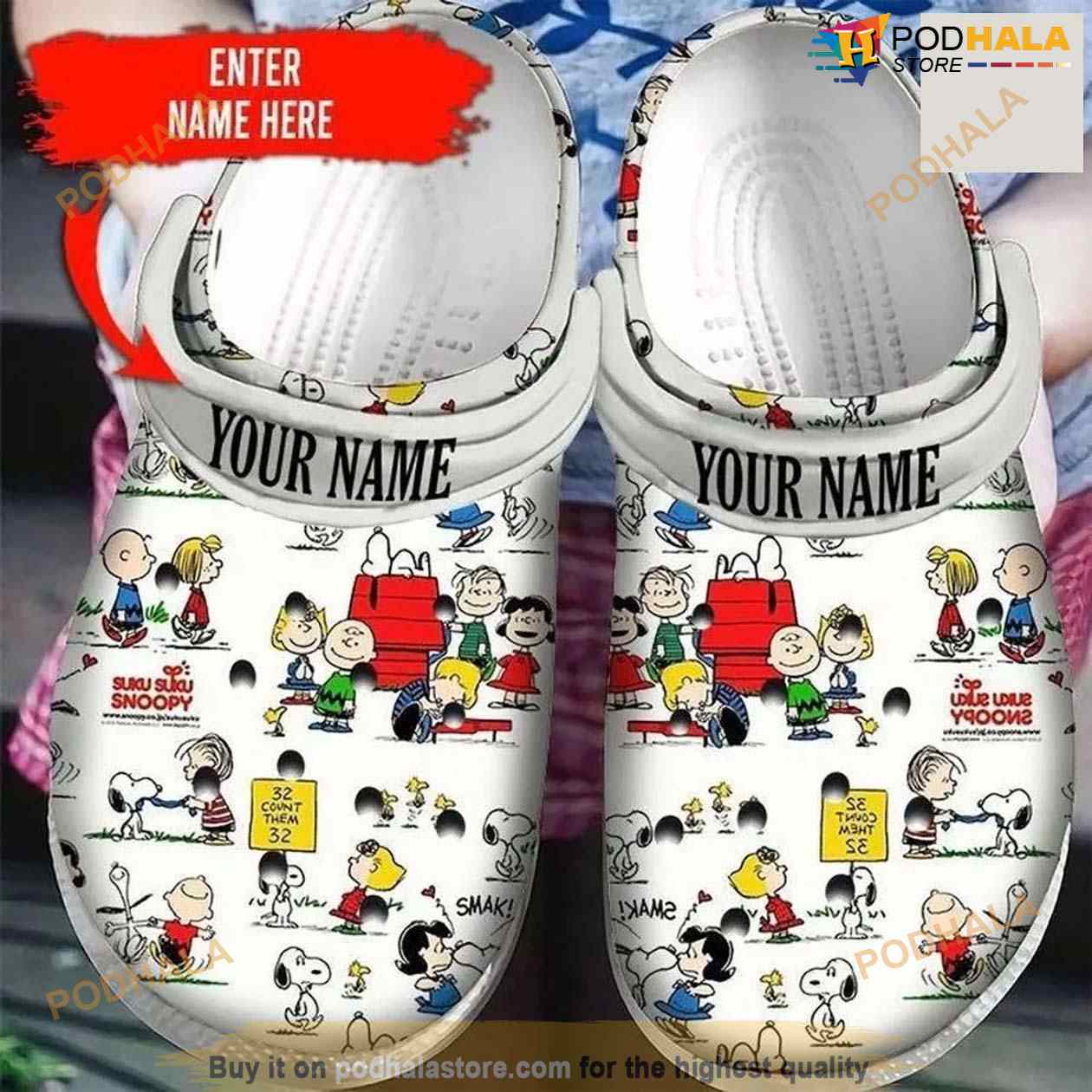 Personalized Woodstock Snoopy Peanuts Gift For Fan Classic Water Rubber Crocs Crocband Clogs Personalized Woodstock Snoopy Peanuts Gift For Fan Classic Water Rubber Crocs Crocband Clogs