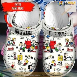 Personalized Woodstock Snoopy Rubber Comfy Footwear Crocs Clog Shoes For Men Women