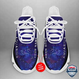 Personalized Zodiac Aquarius Custom Max Soul Sneaker Shoes