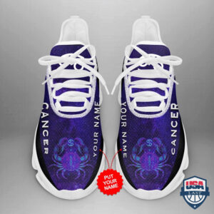 Personalized Zodiac Cancer Custom Max Soul Sneaker Shoes
