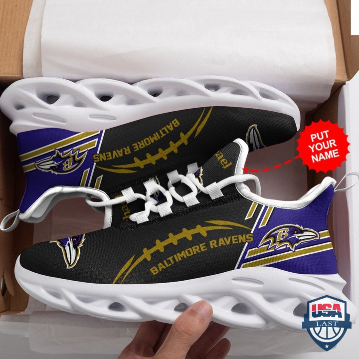 Personalzied Baltimore Ravens Football Team Max Soul Sneaker 49 Personalzied Baltimore Ravens Football Team Max Soul Sneaker 49