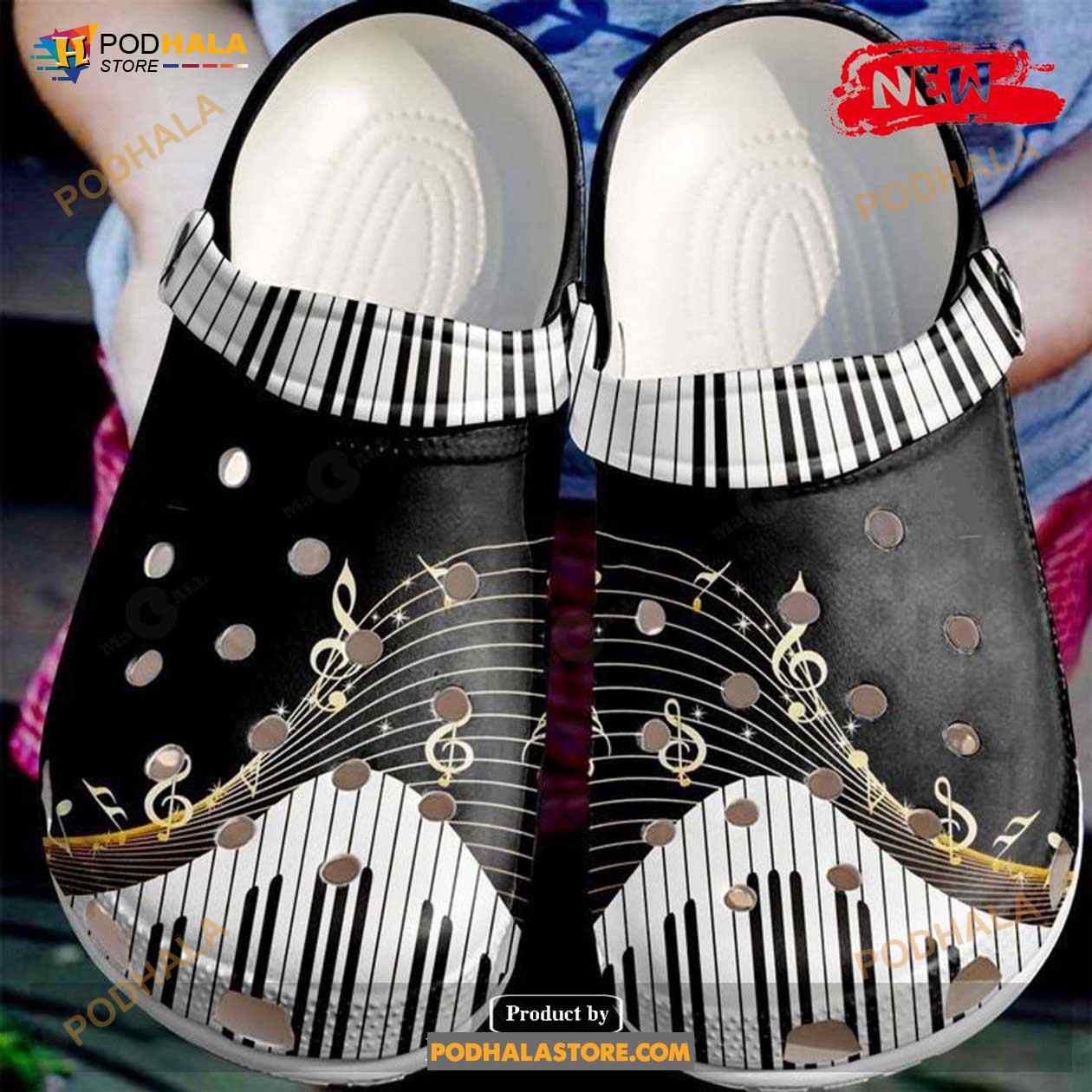 Piano Music Hot Summer For Unisex & Kids Crocs Clog Shoes Piano Music Hot Summer For Unisex & Kids Crocs Clog Shoes