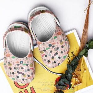 Pink Mushroom Pattern Crocband Crocs Clog Shoes