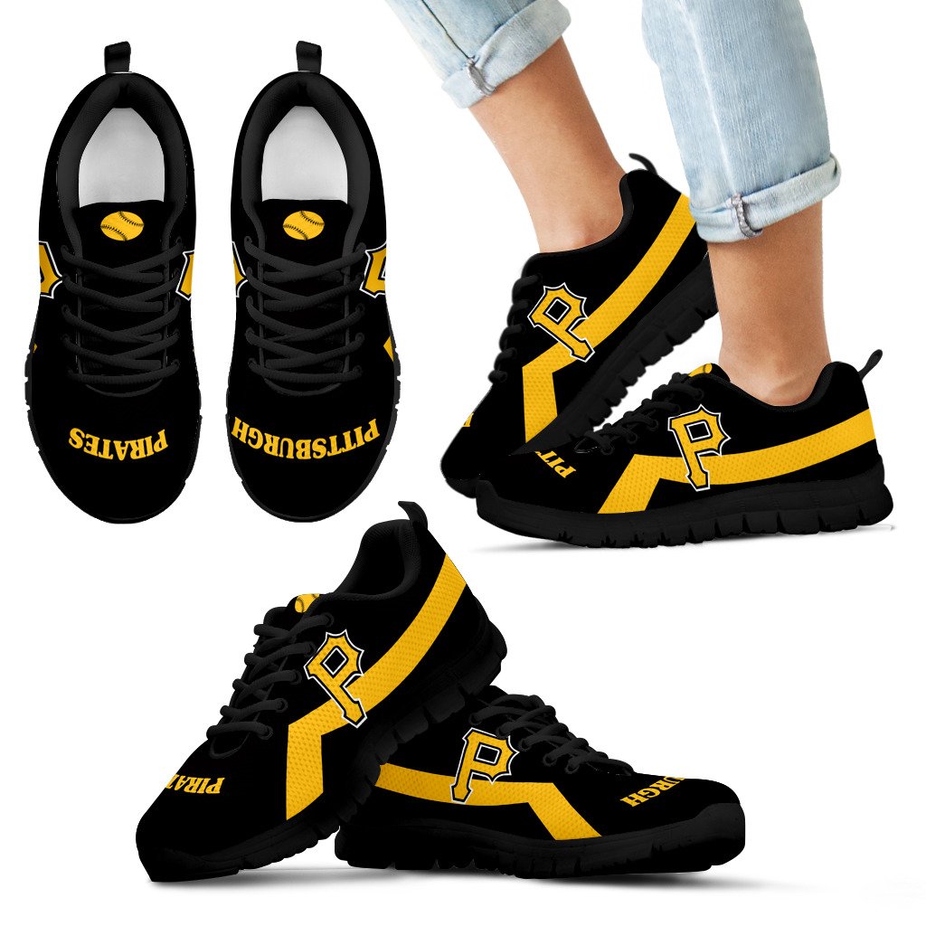 Pittsburgh Pirates Line Logo Sneakers Pittsburgh Pirates Line Logo Sneakers