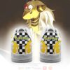 Poke Ampharos Checkerboard Pokemon Air Force Shoes