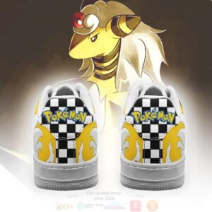 Poke Ampharos Checkerboard Pokemon Air Force Shoes
