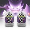 Poke Gengar Checkerboard Pokemon Air Force Shoes