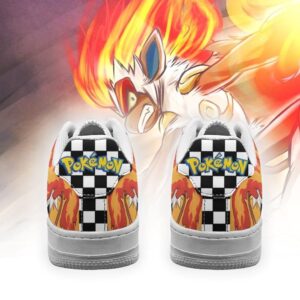 Poke Infernape Checkerboard Pokemon Air Force Shoes