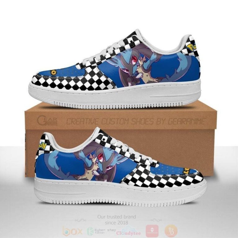 Poke-Lucario-Checkerboard-Pokemon-Air-Force-Shoes-1