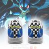 Poke Lucario Checkerboard Pokemon Air Force Shoes