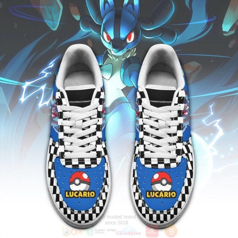 Poke-Lucario-Checkerboard-Pokemon-Air-Force-Shoes-2