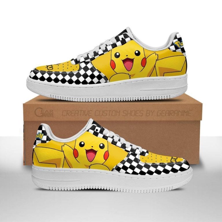 Poke-Pikachu-Checkerboard-Pokemon-Air-Force-Shoes-1