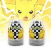 Poke Pikachu Checkerboard Pokemon Air Force Shoes