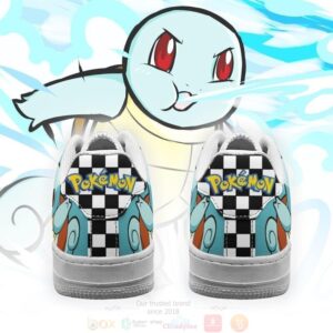 Poke Squirtle Checkerboard Pokemon Air Force Shoes