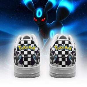 Poke Umbreon Checkerboard Pokemon Air Force Shoes