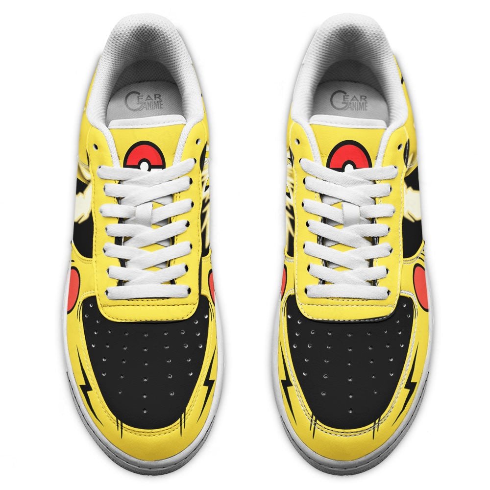 Pokemon Pikachu Thunderbolt Anime Air Force Shoes Pokemon Pikachu Thunderbolt Anime Air Force Shoes
