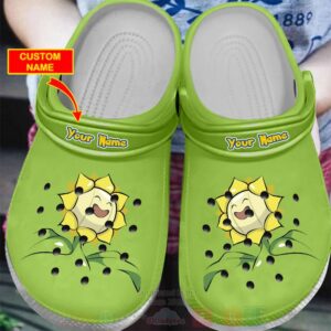 Pokemon Sunflora Custom Name Crocband Crocs Clog Shoes