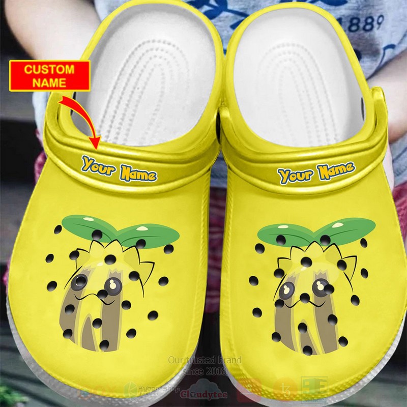 Pokemon Sunkern Custom Name Crocband Crocs Clog Shoes Pokemon Sunkern Custom Name Crocband Crocs Clog Shoes