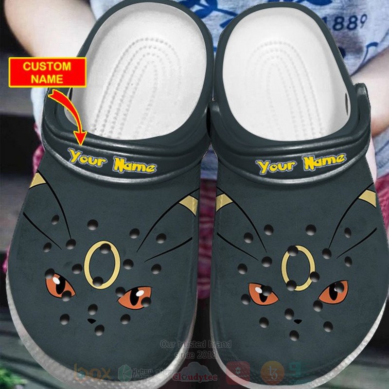 Pokemon Umbreon Custom Name Crocband Crocs Clog Shoes Pokemon Umbreon Custom Name Crocband Crocs Clog Shoes