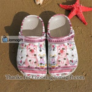 [Popular] Piggy Floral Crocs Crocband Clogs Gift