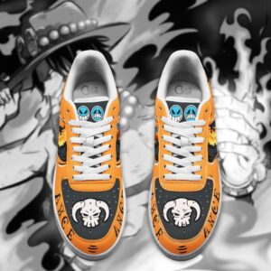 Portgas D Ace Fire Anime One Piece Air Force Shoes