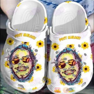 Post Malone Flowers Crocband Crocs Clog Shoes