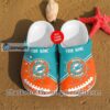 [Premium] Personalized Miami Dolphins Crocs Shoes Gift