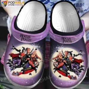 Purple Sky Witches Hocus Pocus Crocs Halloween Gifts