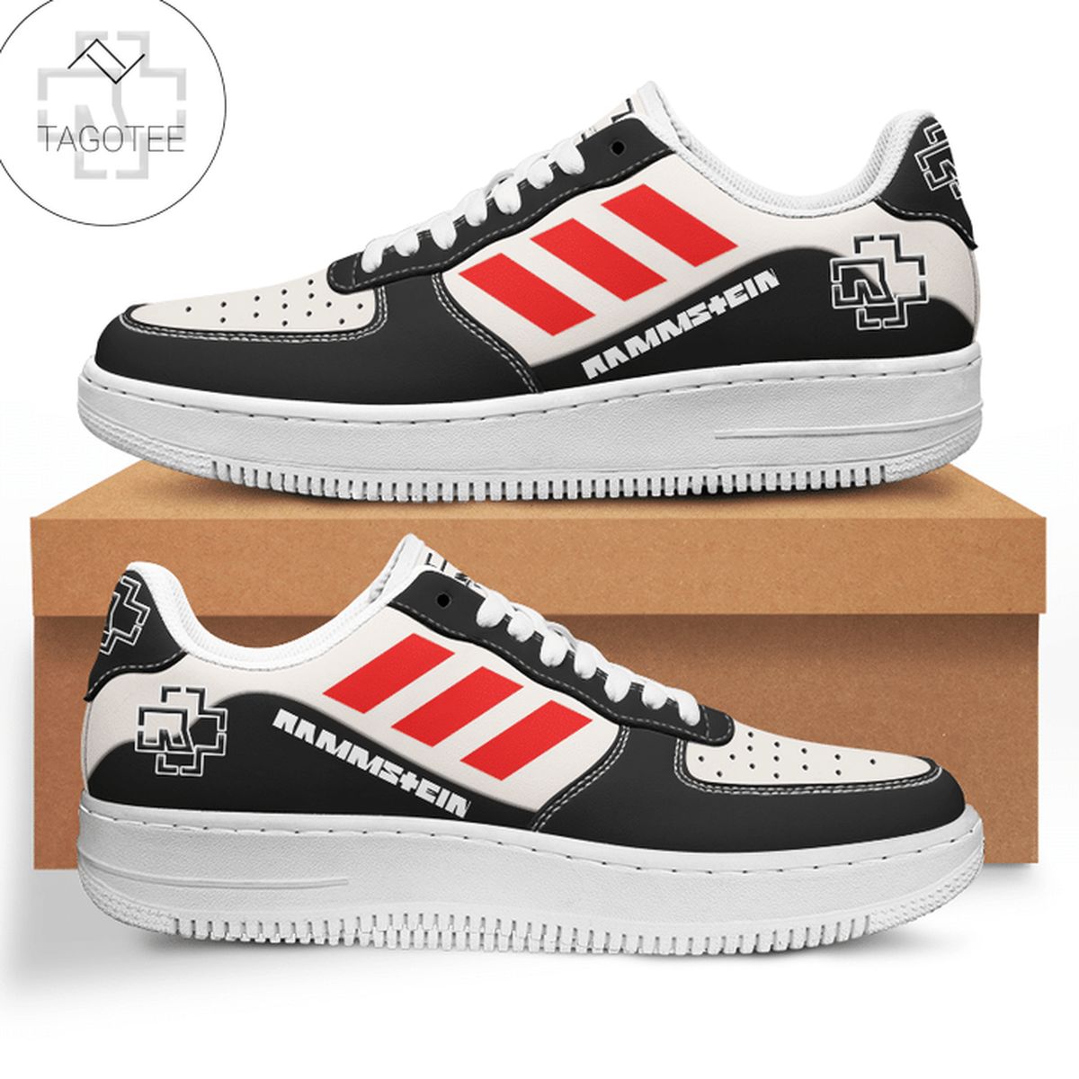 Rammstein Black Air Force 1 Shoes Rammstein Black Air Force 1 Shoes