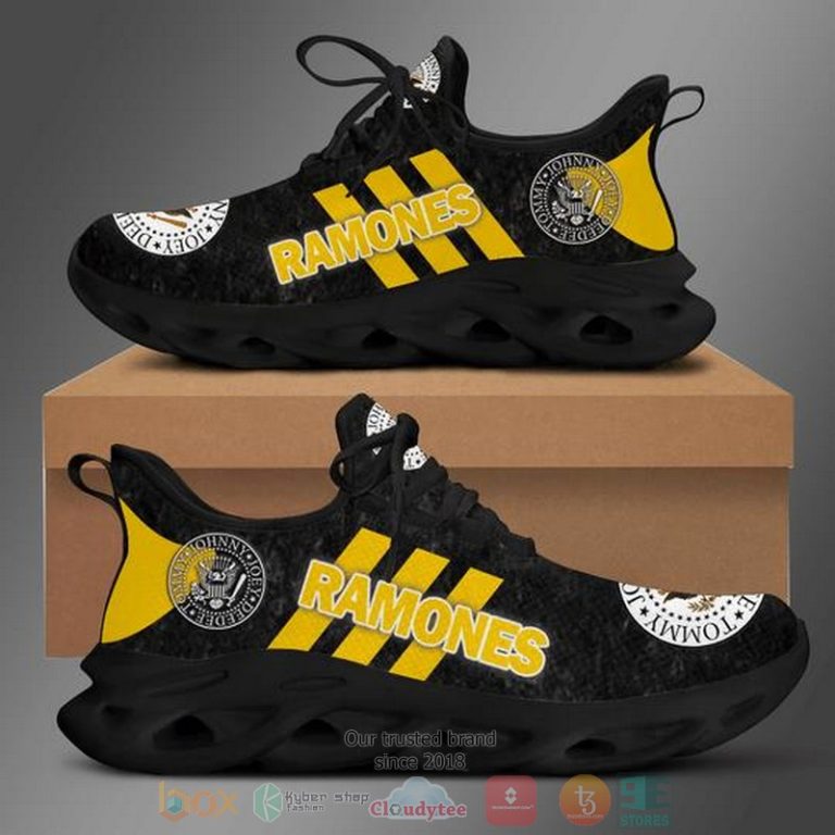 Ramones-Band-Black-Yellow-Clunky-Max-Soul-Shoes-1