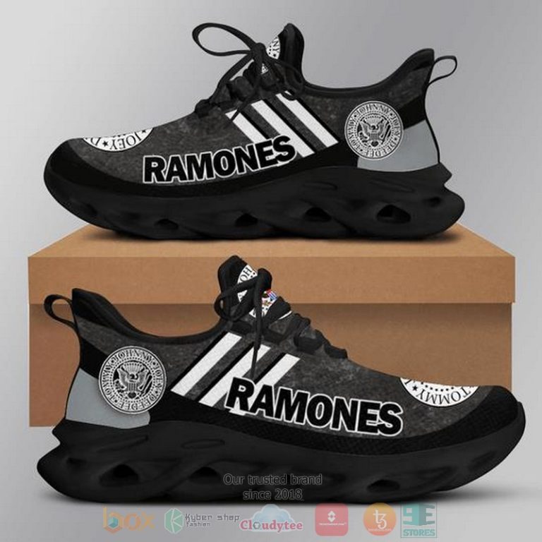 Ramones-Band-Grey-Black-Clunky-Max-Soul-Shoes-1