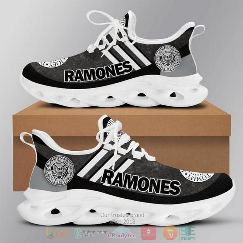 Ramones Band Grey Black Clunky Max Soul Shoes Ramones Band Grey Black Clunky Max Soul Shoes