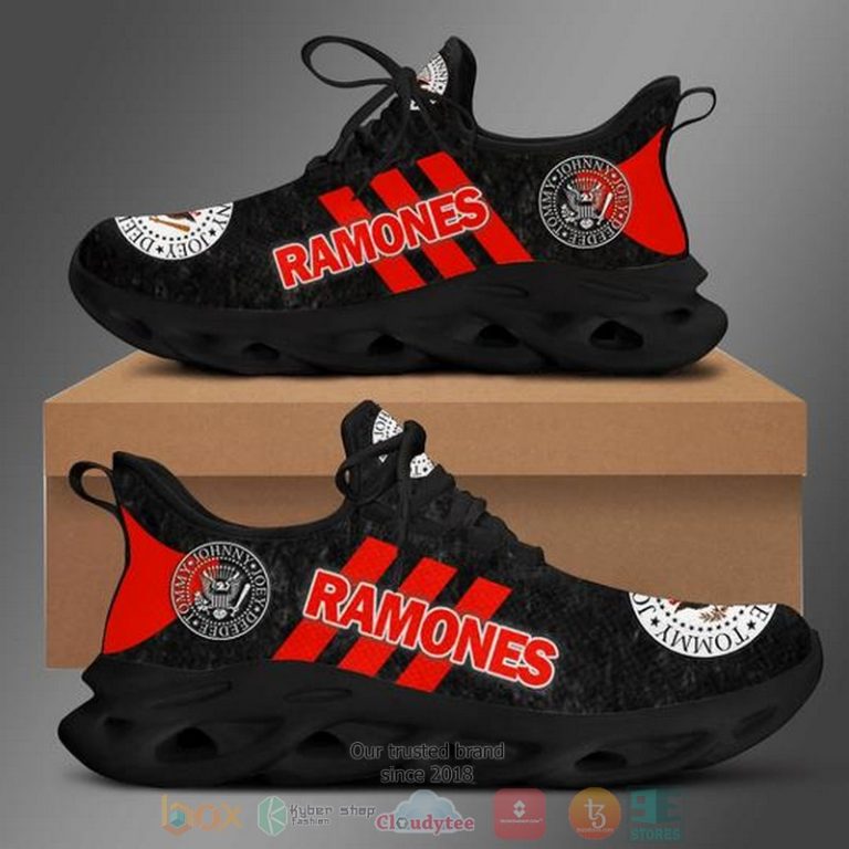 Ramones-Band-Logo-Black-Red-Clunky-Max-Soul-Shoes-1