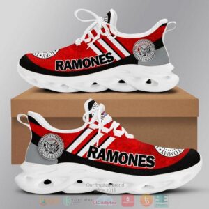 Ramones Band Logo Dark Red Black Clunky Max Soul Shoes