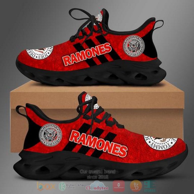 Ramones-Band-Red-Black-Clunky-Max-Soul-Shoes-1