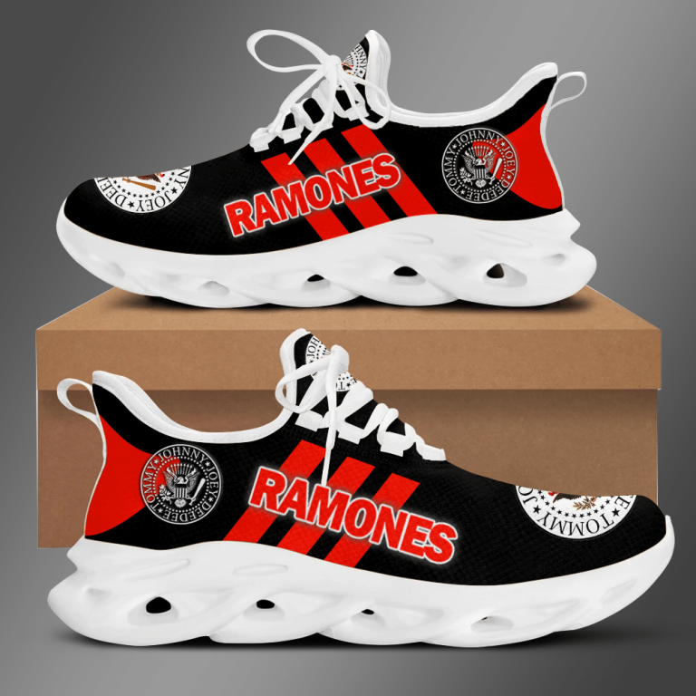 Ramones-Black-Red-Adidas-Clunky-Max-Soul-Shoes-1
