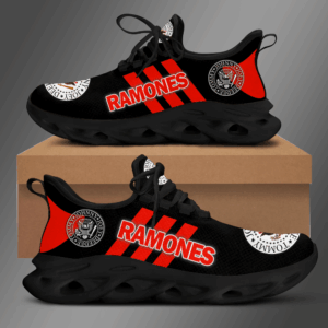 Ramones Black Red Adidas Clunky Max Soul Shoes