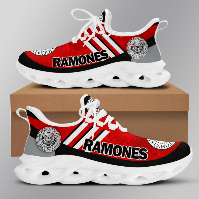 Ramones-Red-Grey-Adidas-Clunky-Max-Soul-Shoes-1