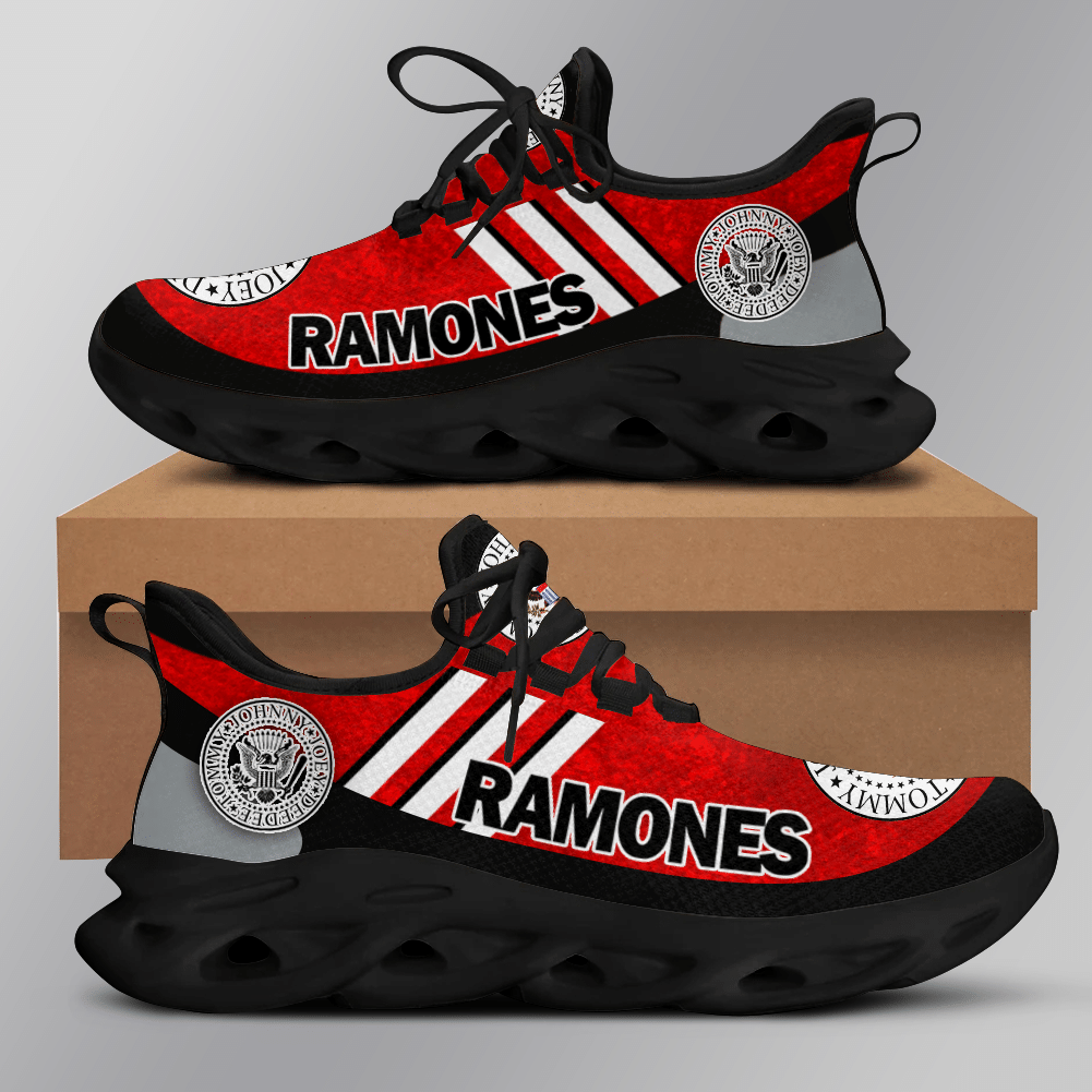Ramones Red Grey Adidas Clunky Max Soul Shoes Ramones Red Grey Adidas Clunky Max Soul Shoes