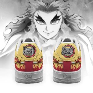 Rengoku Sun Breathing Demon Slayer Anime Air Force Shoes