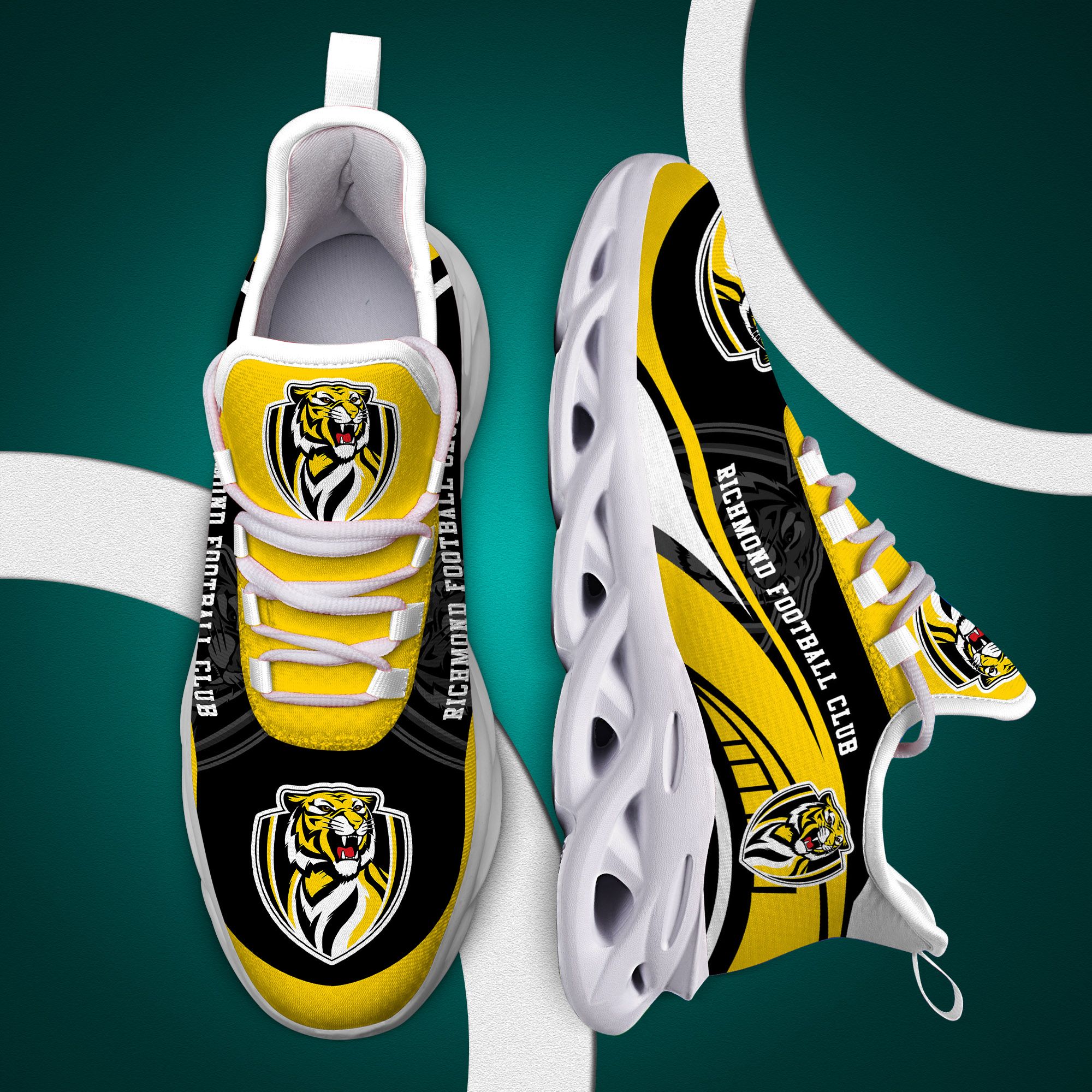 Richmond Tigers Afl Clunky Max Soul Shoes Richmond Tigers Afl Clunky Max Soul Shoes