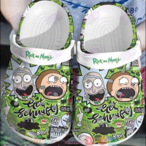 Rick And Morty Green Crocband Crocs Clog Shoes