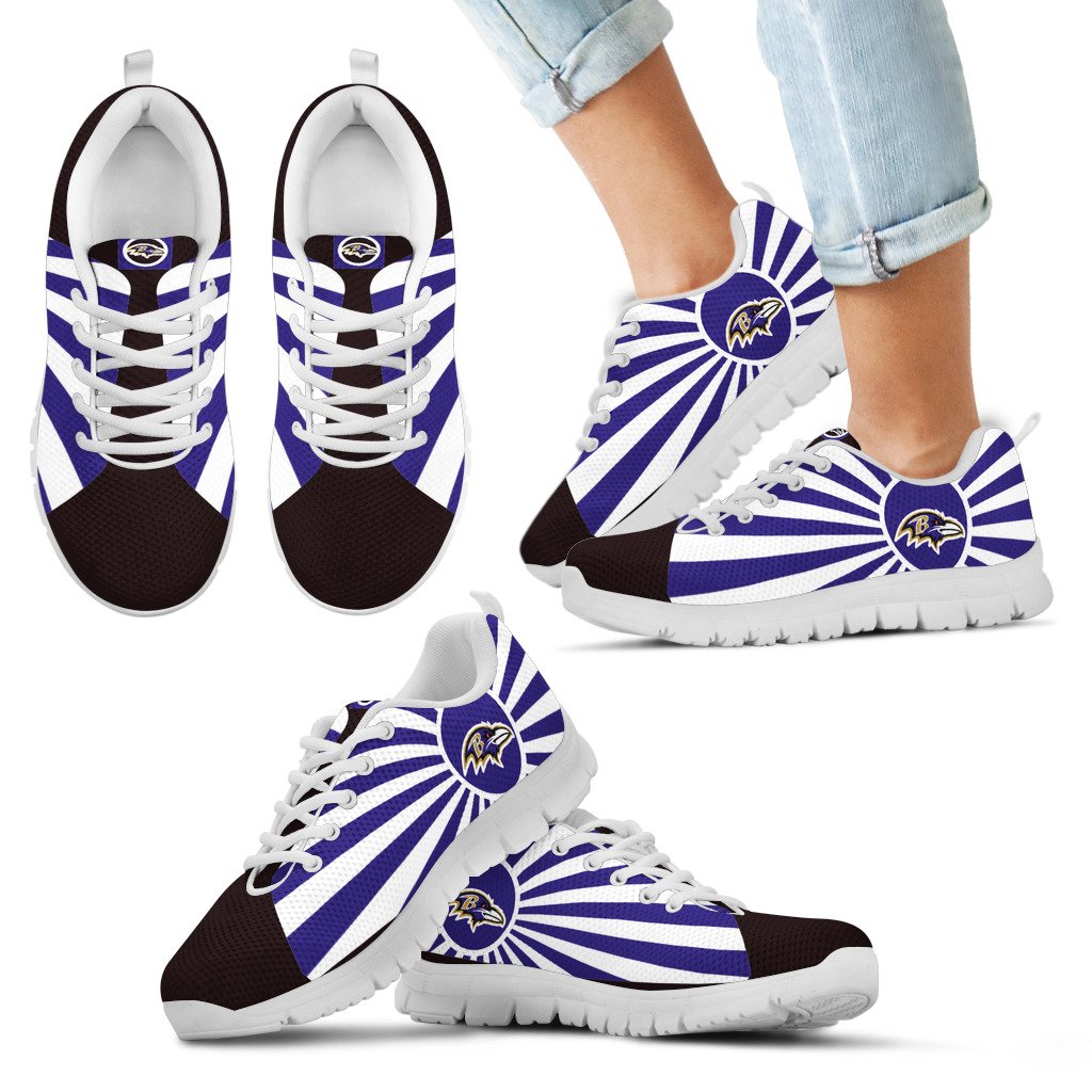 Rising-Sun-Sparkling-Tremendous-Baltimore-Ravens-Sneakers-1